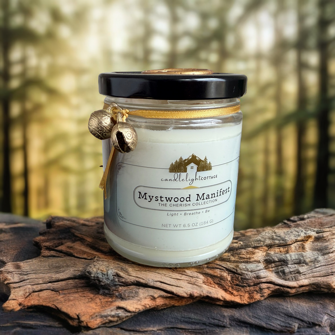Mystwood Manifest — Ambered Woods Ritual Candle